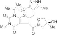 5-[[(4S)-4-Hydroxy-4-methyl-2-isoxazolidinyl]carbonyl]-3-methyl-1-(1-methylethyl)-6-[[3-methyl-5-(trifluoromethyl)-1H-pyrazol-4-yl]methyl]thieno[2,3-d]pyrimidine-2,4(1H,3H)-dione