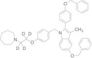 1-[4-(2-(Azepan-1-yl)ethoxy)benzyl]-5-(benzyloxy)-2-(4-(benzyloxy)phenyl)-3-methyl-1H-indole-d4 (>85%)