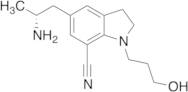 (R)-5-(2-Aminopropyl)-1-(3-hydroxypropyl)indoline-7-carbonitrile