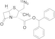 [2S-(2alpha,3beta,5alpha)]-3-(Azidomethyl)-3-methyl-7-oxo-4-thia-1-azabicyclo[3.2.0]heptane-2-carboxylic Acid Diphenylmethyl Ester-15N3