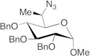 (2R,3R,4S,5R,6R)-2-((R)-1-Azidoethyl)-3,4,5-tris(benzyloxy)-6-methoxytetrahydro-2H-pyran