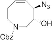 (3R,4R)-4-Azido-3,4,7,8-tetrahydro-3-hydroxy-1(2H)-azocinecarboxylic Acid Phenylmethyl Ester