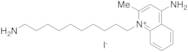 4-Amino-1-(10-aminodecyl)-2-methylquinolin-1-ium Iodide