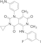 1-(3-Aminophenyl)-3-cyclopropyl-5-((2-fluoro-4-iodophenyl)amino)-6,8-dimethylpyrido[4,3-d]pyrimidi…