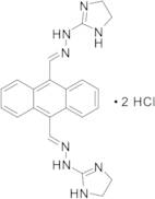 9,10-bis((E)-(2-(4,5-Dihydro-1H-imidazol-2-yl)hydrazineylidene)methyl)anthracene Dihydrochloride