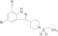 5-Bromo-3-(1-(ethylsulfonyl)piperidin-4-yl)-1H-indazole-7-carbonitrile