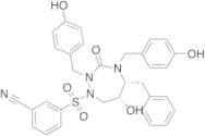 3-(((5R,6R)-5-Benzyl-6-hydroxy-2,4-bis[(4-hydroxybenzyl)-3-oxo-1,2,4-triazepin-1-yl]sulfonyl]benzo…