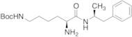 tert-Butyl ((5S)-5-Amino-6-oxo-6-((1-phenylpropan-2-yl)amino)hexyl)carbamate