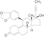 (11b,17b)-11-(1,3-Benzodioxol-5-yl)-17-hydroxy-17-(1-propyn-1-yl)estra-4,9-dien-3-one