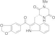 (3R)-3-[[2-(1,3-Benzodioxol-5-ylcarbonyl)-1H-indol-3-yl]methyl]-1-methyl-2,5-piperazinedione