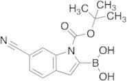 1-BOC-6-cyanoindole-2-boronic acid