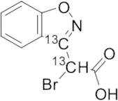 α-Bromo-1,2-benzisoxazole-3-acetic Acid-13C2