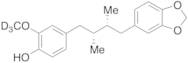 rel-4-[(2R,3R)-4-(1,3-Benzodioxol-5-yl)-2,3-dimethylbutyl]-2-methoxyphenol-d3