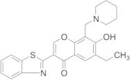 3-(2-Benzothiazolyl)-6-ethyl-7-hydroxy-8-(1-piperidinylmethyl)-4H-1-benzopyran-4-one