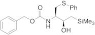 Benzyl ((2R,3S)-3-Hydroxy-1-(phenylthio)-4-(trimethylsilyl)butan-2-yl)carbamate