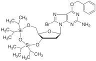 O6-Benzyl-8-bromo-N9-[3’,5’-O-(1,1,3,3-tetrakis(isopropyl)-1,3-disiloxanediyl)-β-D-2’-deoxyribofur…