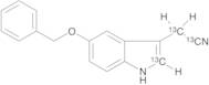 (5-Benzyloxyindol-3-yl)acetonitrile-13C3