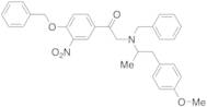 2-(Benzyl(1-(4-methoxyphenyl)propan-2-yl)amino)-1-(4-(benzyloxy)-3-nitrophenyl)ethanone