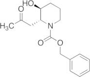 trans-N-Benzyloxycarbonyl 3-Hydroxy-2-(2-oxopropyl)piperidine