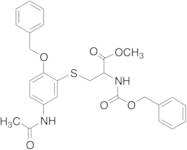 N-Benzyloxycarbonyl-5-(3-acetamido-6-benzyloxypenyl)cysteine Methyl Ester