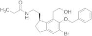 (S)-N-[6-Benzyloxy-5-bromo-7-(2-hydroxyethyl)-2,3-dihydro-1H-inden-1-ylidene)ethyl]propanamide