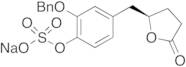 (R)-2-(Benzyloxy)-4-((5-oxotetrahydrofuran-2-yl)methyl)phenyl sulfate Sodium Salt