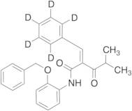 N-2-Benzyloxyphenyl Alpha-Benzilidene-d5 Isobutyrylacetamide