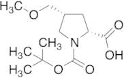 (2R,4R)-1-(tert-Butoxycarbonyl)-4-(methoxymethyl)pyrrolidine-2-carboxylic acid