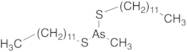 Bis(dodecylsulfanyl)-methylarsane