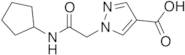 1-[(Cyclopentylcarbamoyl)methyl]-1H-pyrazole-4-carboxylic Acid