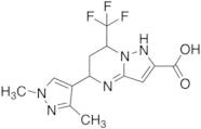 5-(1,3-Dimethyl-1H-pyrazol-4-yl)-7-(trifluoromethyl)-4,5,6,7-tetrahydropyrazolo[1,5-a]pyrimidine-2-carboxylic Acid