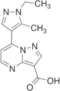 7-(1-Ethyl-5-methyl-1H-pyrazol-4-yl)pyrazolo[1,5-a]pyrimidine-3-carboxylic Acid