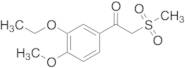 1-(3-ethoxy-4-methoxyphenyl)-2-(methylsulfonyl)ethanone