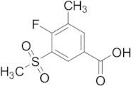 4-Fluoro-3-methanesulfonyl-5-methylbenzoic Acid