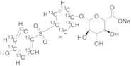 Bis(4-hydroxyphenyl) Sulfone O-Beta-D-Glucuronide-13C12 Sodium Salt