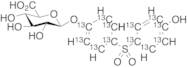 Bis(4-hydroxyphenyl) Sulfone O-β-D-Glucuronide-13C12