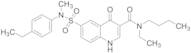 N-Butyl-N-ethyl-6-[[(4-ethylphenyl)methylamino]sulfonyl]-1,4-dihydro-4-oxo-3-quinolinecarboxamide