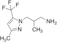 2-Methyl-3-[3-methyl-5-(trifluoromethyl)-1H-pyrazol-1-yl]propan-1-amine