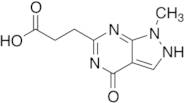 3-{1-Methyl-4-oxo-1H,4H,5H-pyrazolo[3,4-d]pyrimidin-6-yl}propanoic Acid