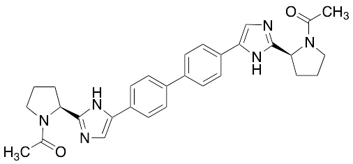 1,1'-(2S,2'S)-2,2'-(5,5'-([1,1'-Biphenyl]-4,4'-diyl)bis[1H-imidazole-5,2-diyl))bis(pyrrolidine-2,1-diyl))diethanone