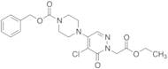 Benzyl 4-[5-Chloro-1-(2-ethoxy-2-oxoethyl)-6-oxo-1,6-dihydro-4-pyridazinyl]tetrahydro-1(2H)-pyrazinecarboxylate