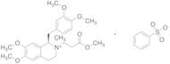 (1R,​2R)​-1-​[(3,​4-​dimethoxyphenyl)​methyl]​-​1,​2,​3,​4-​tetrahydro-​6,​7-​dimethoxy-​2-​(3-​methoxy-​3-​oxopropyl)​-​2-​methylisoquinolium Benzenesulfonate