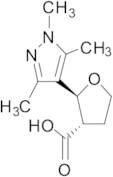 trans-2-(Trimethyl-1H-pyrazol-4-yl)oxolane-3-carboxylic Acid