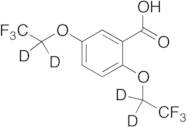 2,5-Bis(2,2,2-trifluoroethoxy)benzoic Acid-d4