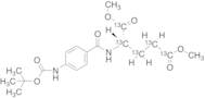 N-Boc-(p-Aminobenzoyl)-L-glutamic Acid Dimethyl Ester-13C5