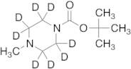 N-Boc-N-methylpiperazine-d8