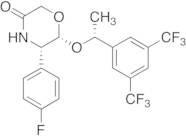 (5S,6R)-6-[(1R)-1-[3,5-Bis(trifluoromethyl)phenyl]ethoxy]-5-(4-fluorophenyl)-3-morpholinone [Aprepit