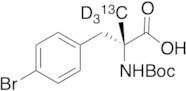 4-Bromo-N-Boc-α-methyl-D-phenylalanine-13C,d3
