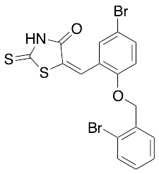 5-[[5-Bromo-2-[(2-bromophenyl)methoxy]phenyl]methylene]-2-thioxo-4-thiazolidinone