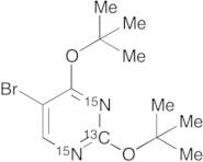5-Bromo-2,4-bis(1,1-dimethylethoxy)pyrimidine-13C,15N2